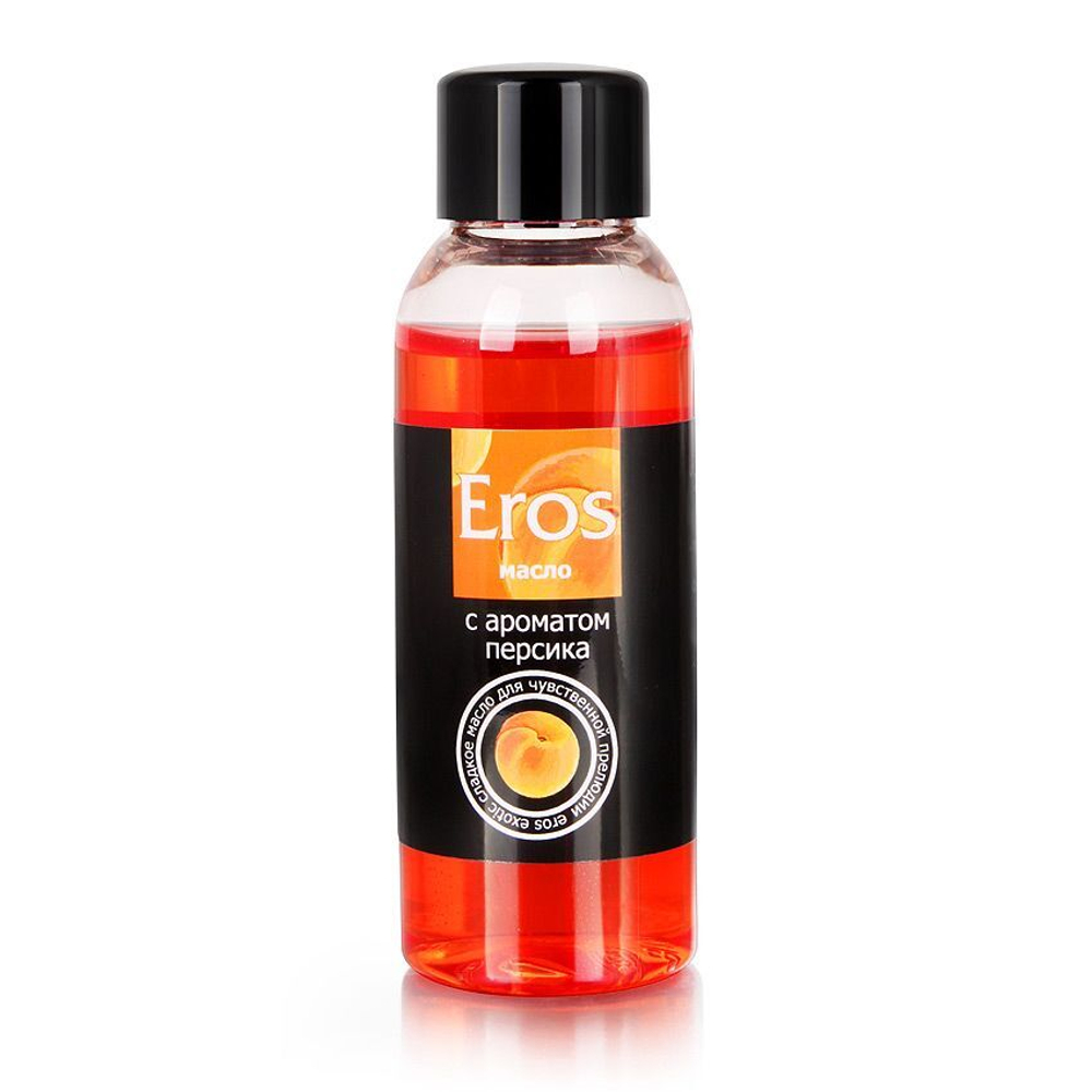 Массажное масло Eros Exotic с ароматом персика - 50 мл.