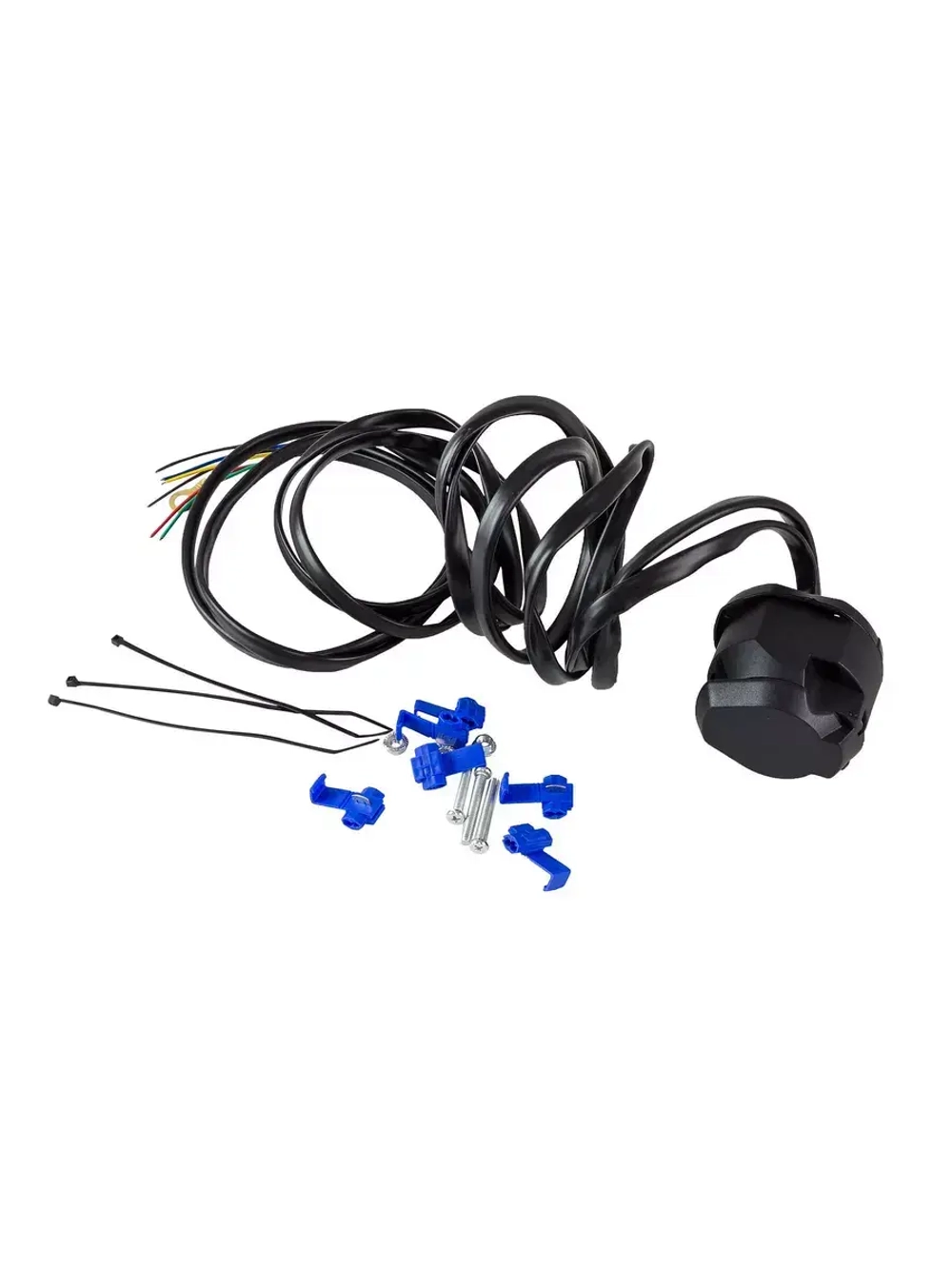 Розетка для прицепа, 7 контактов, с проводкой, 2 м