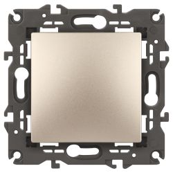 14-1101-04 ЭРА Выключатель, 10АХ-250В, IP20, Эра Elegance, шампань | Elegance Шампань