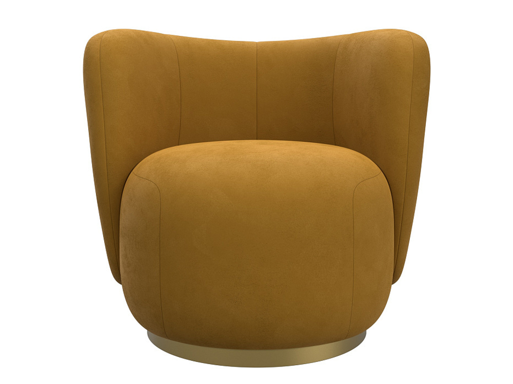 Кресло Лига-072, велюр BRUT 10 желтый, Велюр, 131003