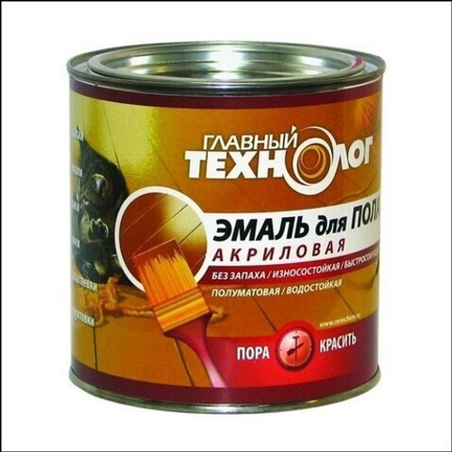 Эмаль для пола акриловая Главный Технолог белая