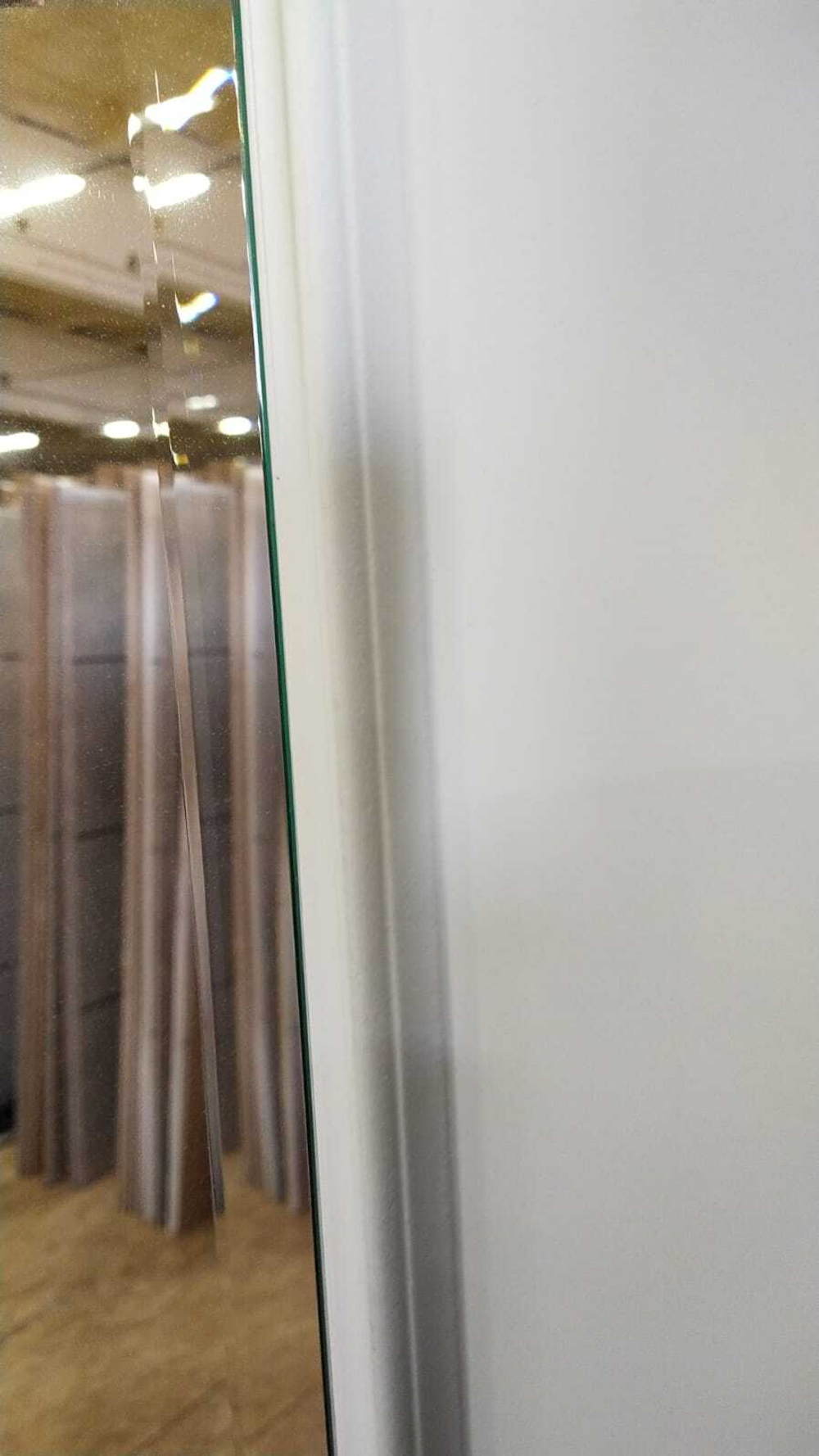 Дверь Входная Лабиринт INFINITY Зеркало фацет Белый софт