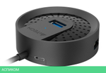 USB-хаб A4Tech USB 3.0 HUB-30C черный