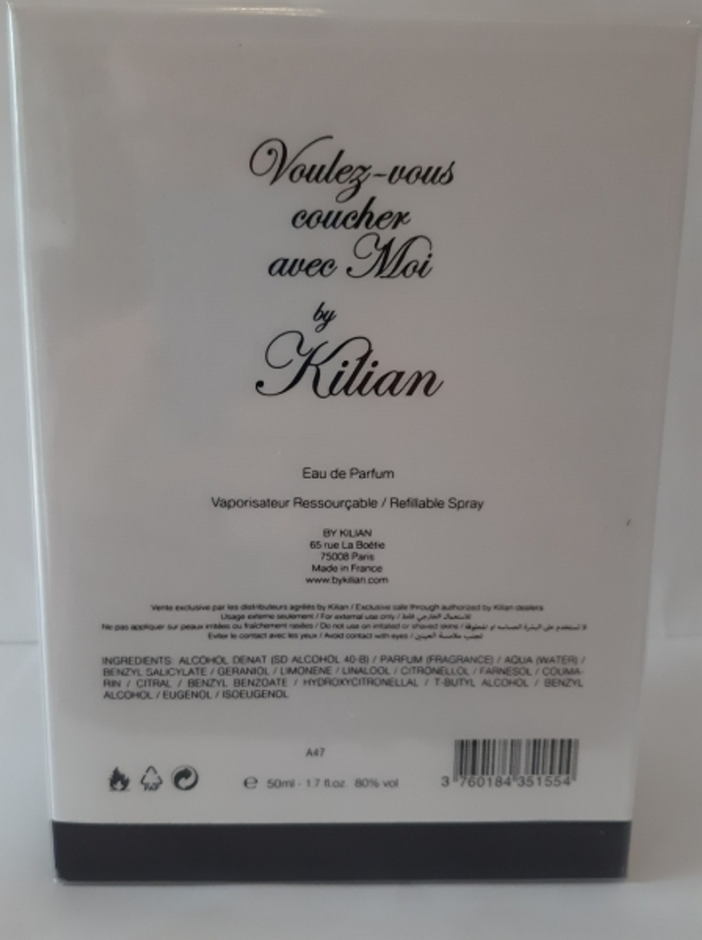 By Kilian Voulez-vous coucher avec Moi (duty free парфюмерия) ( клатч )