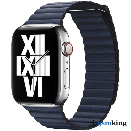 Apple Leather Loop for Apple Watch 42|44|45|49mm L Diver Blue (Синий) MGXC3ZM/A