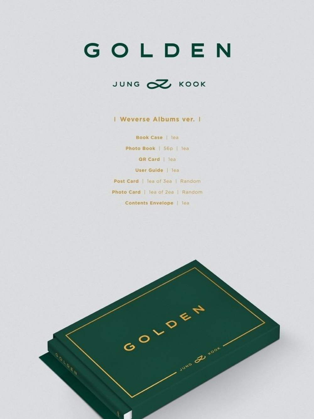 Альбом JUNG KOOK (BTS) - GOLDEN WVS ALBUMS Version