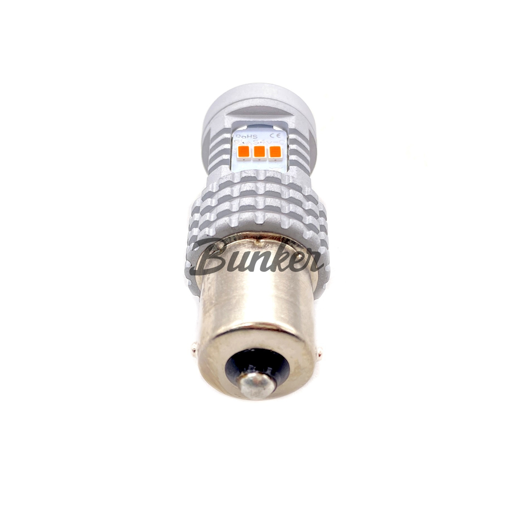 Светодиодная автомобильная LED лампа TaKiMi 1156-3020-14SMD (P21W),Красный,Не полярная,12V