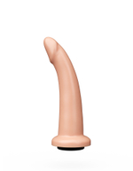 Телесная гладкая насадка-фаллоимитатор Harness - 17 см. (Цвет: телесный)