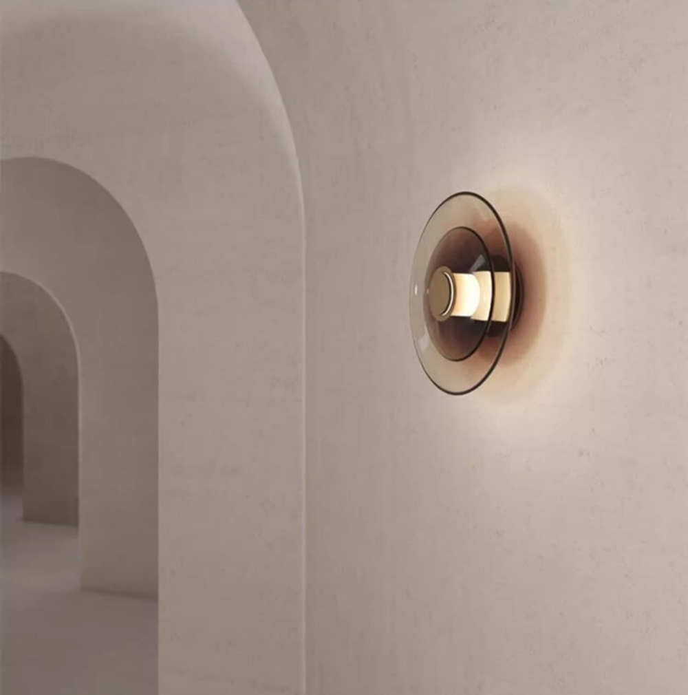 Wall design lamp Luna A Small Disc by Gabriel Scott