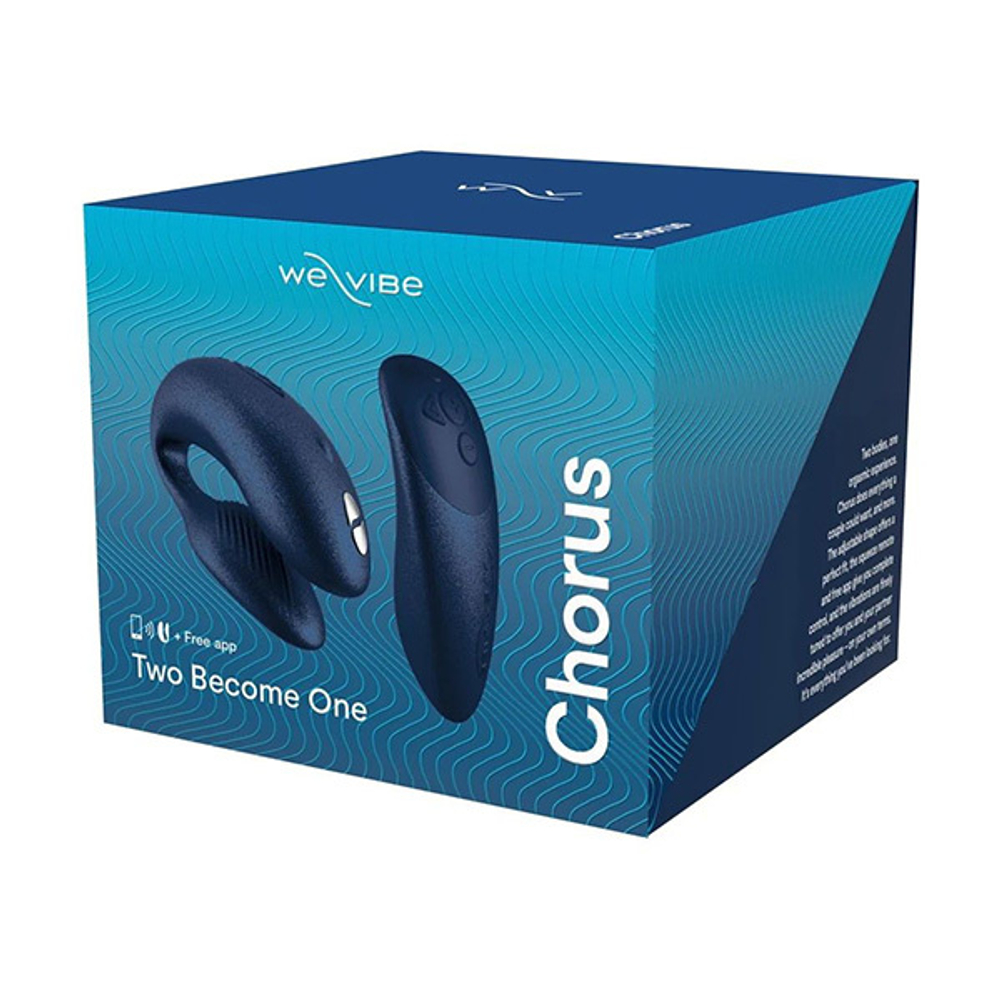 Синий вибратор 7,8см для пар We-Vibe Chorus Cosmic Blue SNHR3SG5