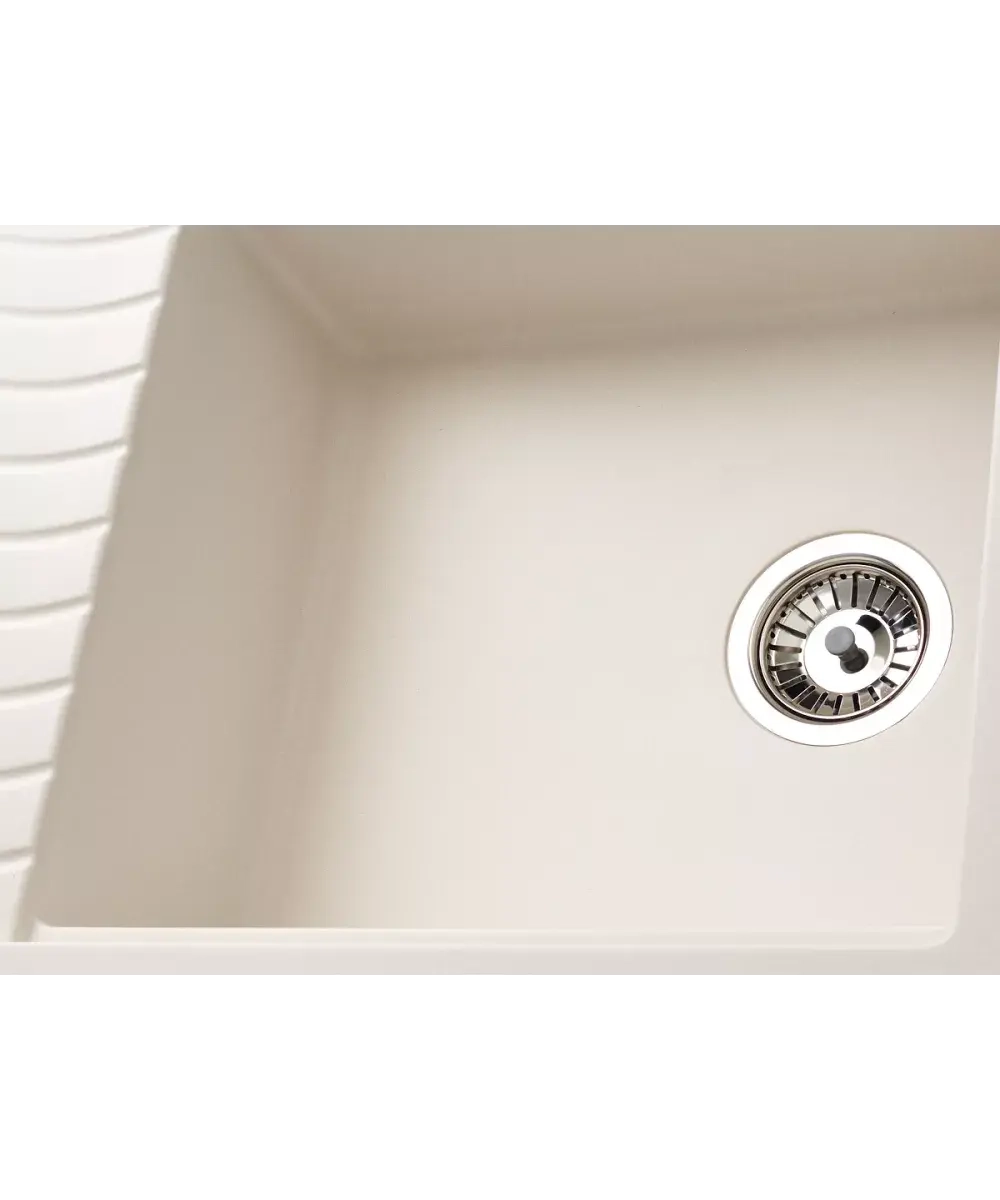 Кухонная мойка Kuppersberg MILA 1B1D WHITE ALABASTER фото 3