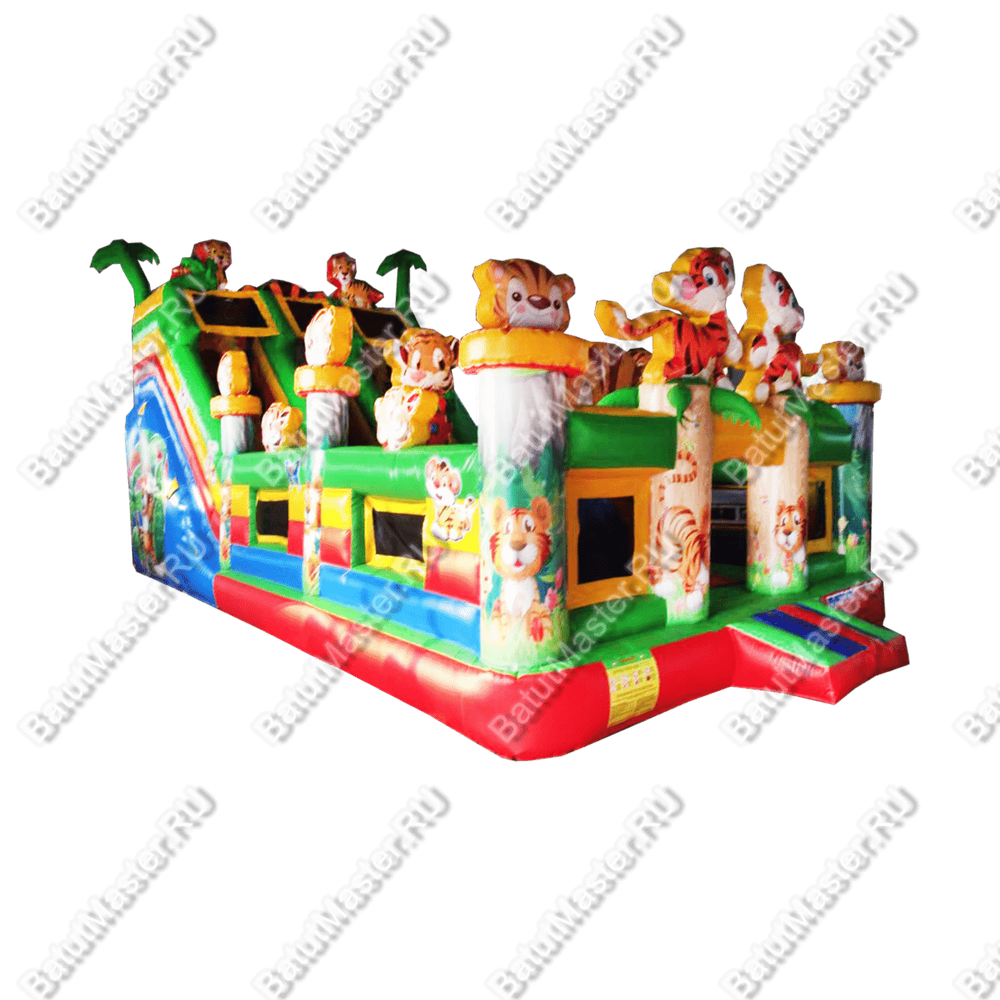 Коммерческий батут "Тигриная страна 2", 10*5*5,5 м