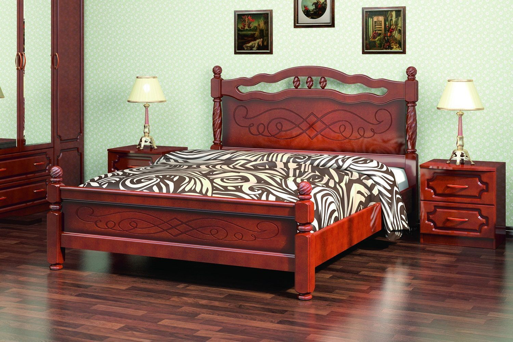Кровать Карина 15 (массив сосны)