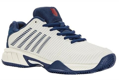 детские Кроссовки теннисные K-Swiss Hypercourt Express 2 HB - blanc de blanc/blue opal/lollipop