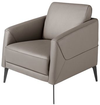 Кресло 5134/KF-A051-M9019 темно-серое кожаное Испания 