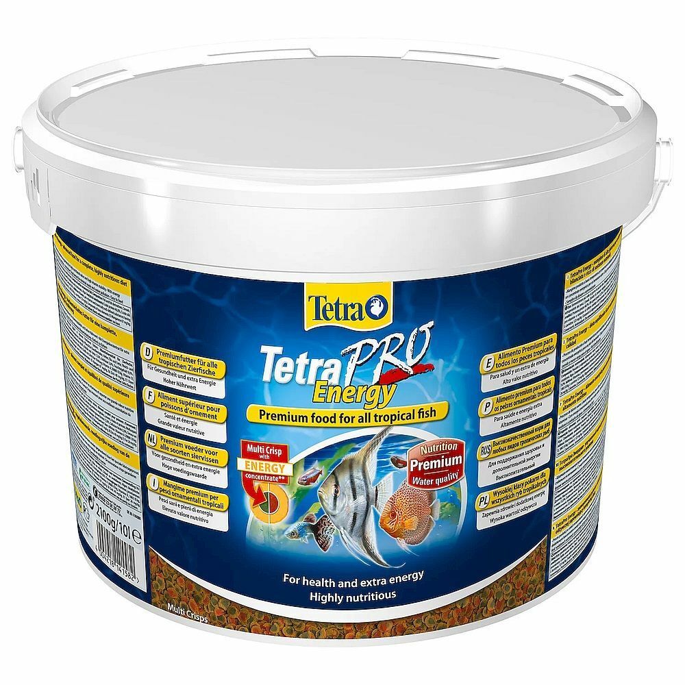 TetraPro Energy Crisps корм-чипсы для всех видов рыб для доп.энергии (Ведро 10л)