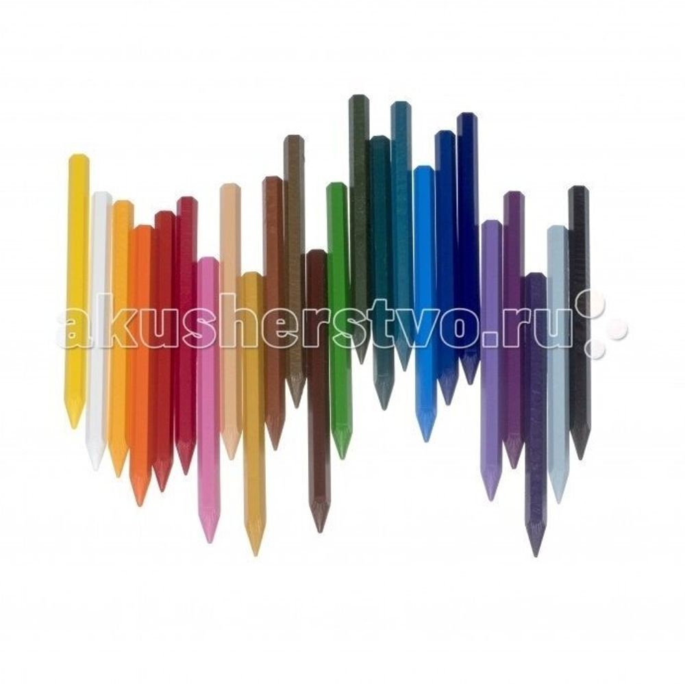 Карандаши (мелки) пластиковые JOVI 24цв., шестигранные, картон, европодвес