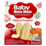 Hot Kid, Baby Mum-Mum®, мягкие галеты для прорезывания зубов, яблоко и тыква, 12 пакетиков по 2 шт.
