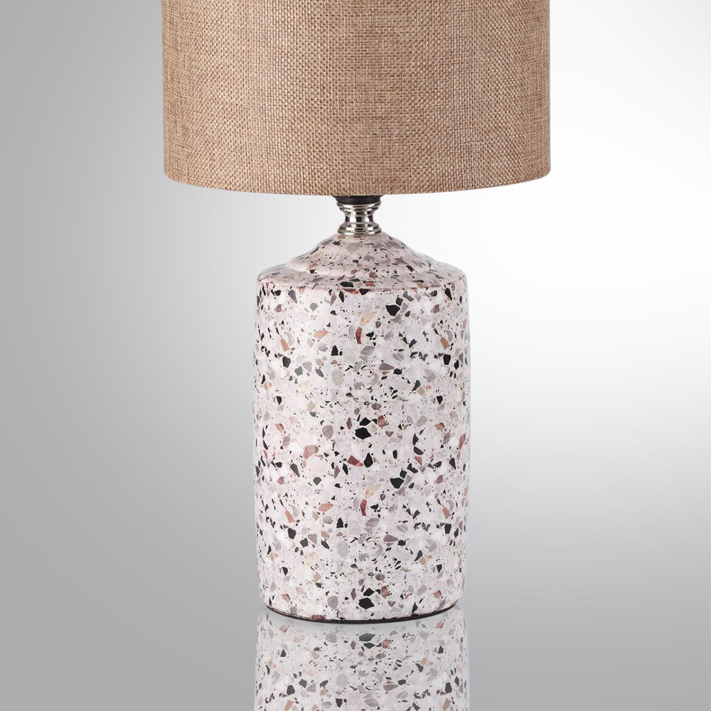 8141/1T MODERNI LN26 507 бежевый/коричневый, керамика/текстиль Настольная лампа Е27 1*60W 220V TERAZIO