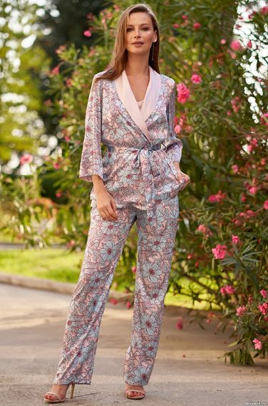 Брючный комплект для дома 3 предмета Mia-Amore  ARIANNA АРИАННА 8596