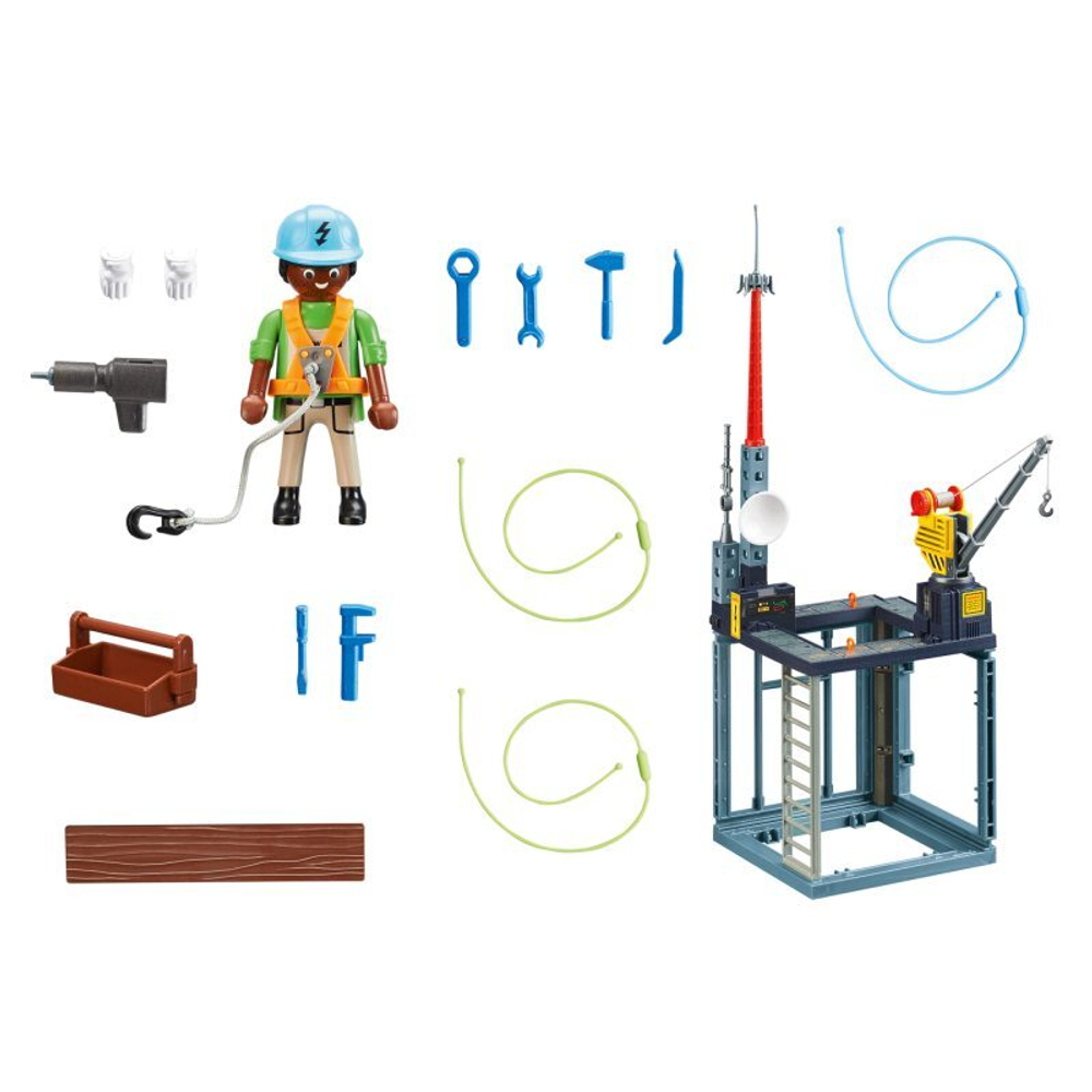 Playmobil - Starter Pack Строительная площадка с тросовой лебедкой 70816