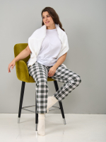 Брюки Б-18/хаки-клетка