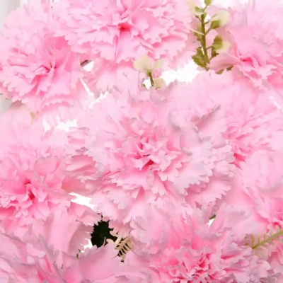 Искусственные цветы «Букет Гвоздик» 48см 10 цветков розовый