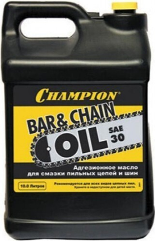 Масло CHAMPION 952816 10 л для смазки цепи и шины адгезионное