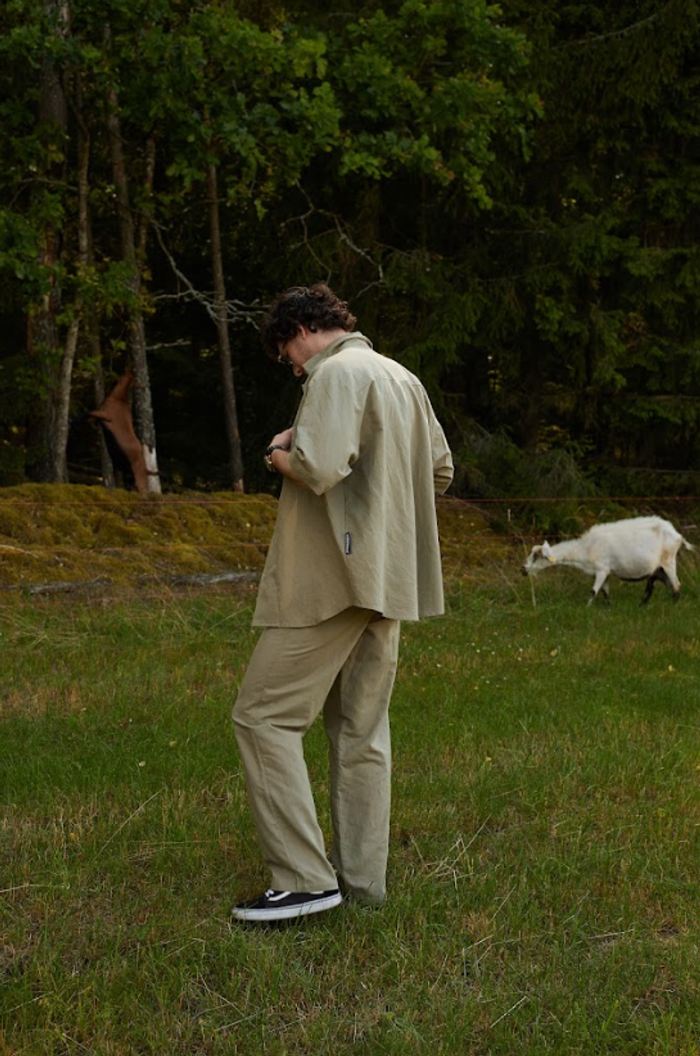 Брюки "Linen" оливковые