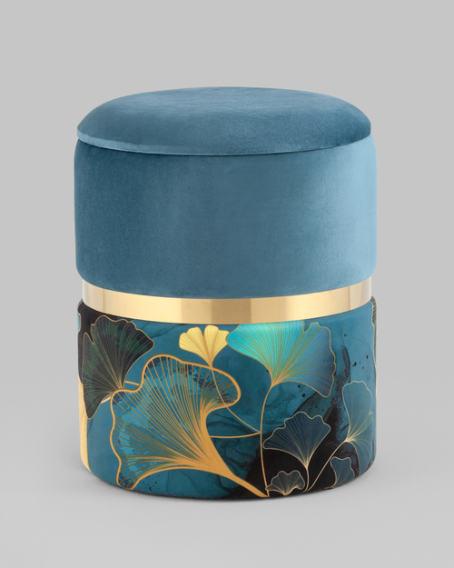 Пуф Кэрри с ящиком велюр Gingko