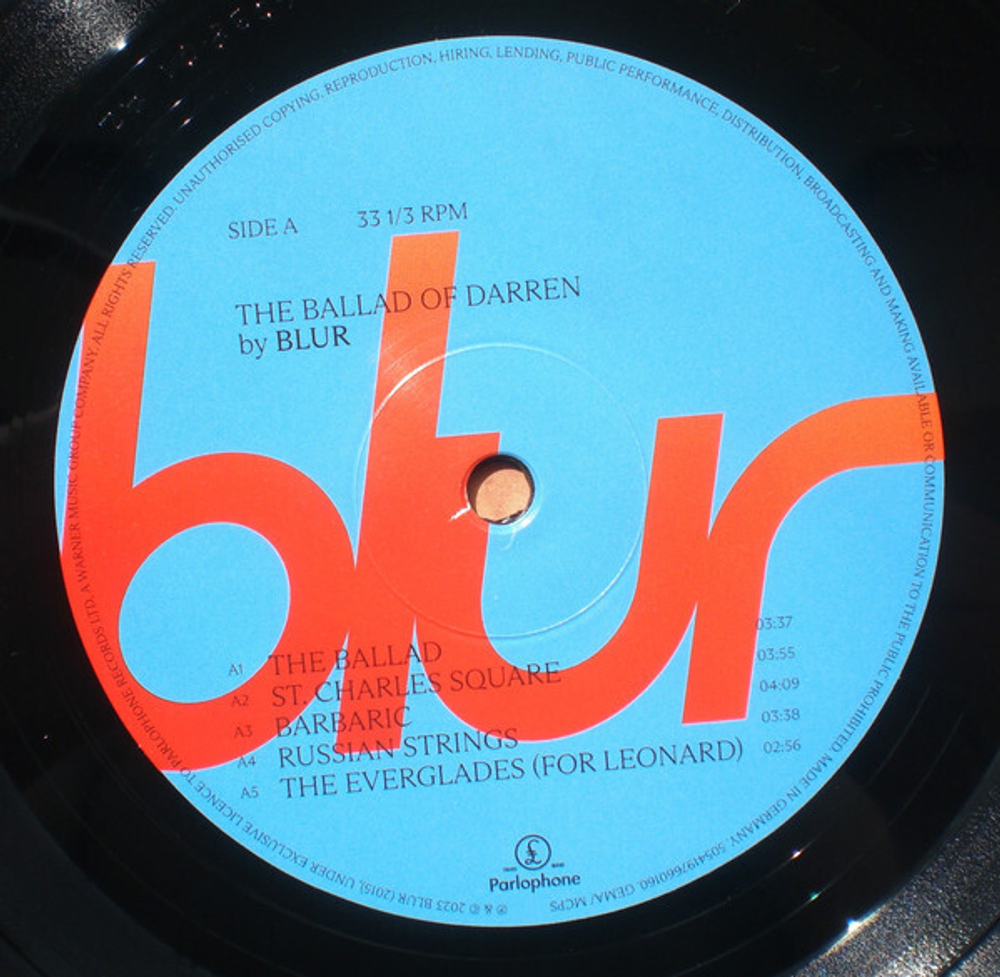 Blur / The Ballad Of Darren (LP)