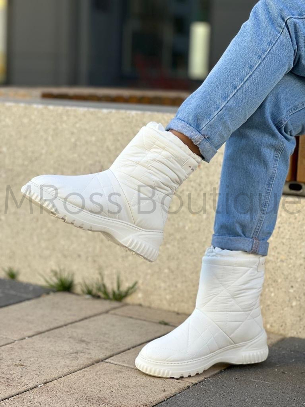 Белые зимние ботинки Dior Frost ❄️