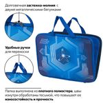 Папка на молнии с ручками BRAUBERG, А4, ткань, с подкладкой, сублимация, для мальчиков, "Атом", 227089