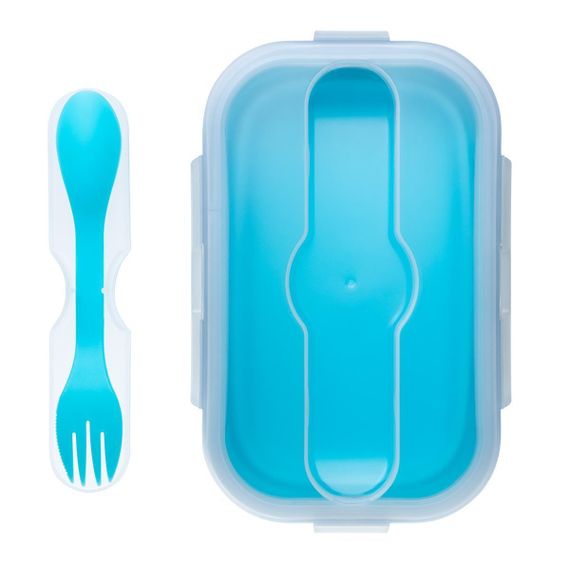 Контейнер силиконовый складной PREMIER 900мл с ловилкой (PR-FH016)