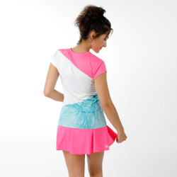 Женская теннисная юбка BIDI BADU Mora Tech Skirt Women - Pink, White