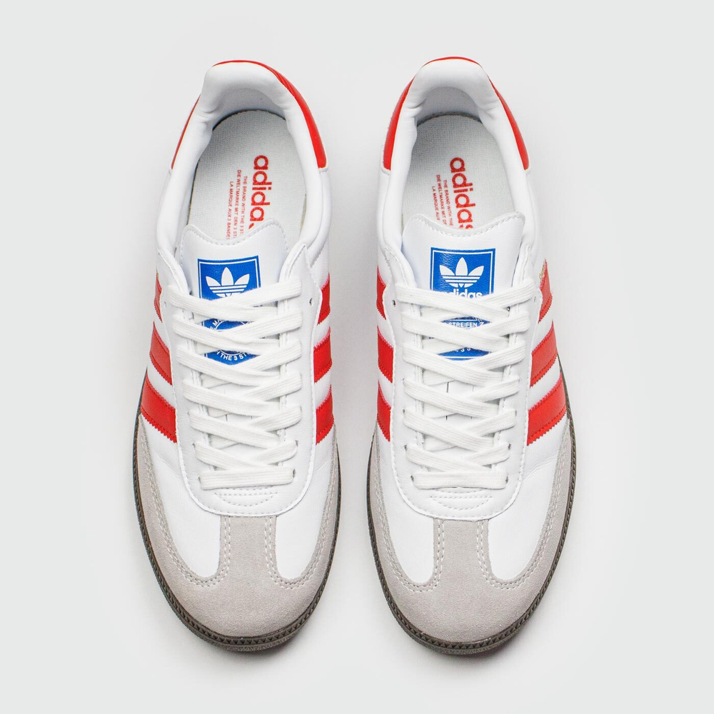 Кроссовки Adidas Samba OG White Red Str.