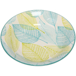 Тарелка керамическая «Эдельвейс» 20*4см глубокая, желто-голубая