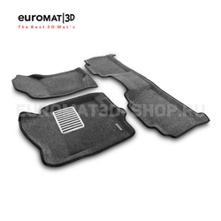 Коврики салона для CHEVROLET TAHOE (2007-2014)/CADILLAC Escalade (2007-2014) Euromat 3D Lux серые. Арт. EM3D-001302G