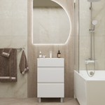 Тумба д/ванной "БРИКС-50" 2 ящ. под раковину "Breeze 50" меб. (Sanita Luxe) (ПВХ)(разбор)