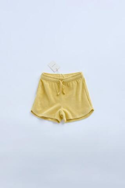 ZARA БЕРМУДЫ ИЗ МАХРОВОЙ ТКАНИ - TIMELESZ, ЖЕЛТЫЙ
