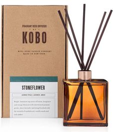 Stoneflower, комнатный диффузор с палочками Woodblock, Kobo Candles