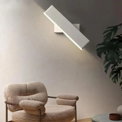 Светодиодный настенный светильник, трехцветный с затемнением, белый, крепежные винты