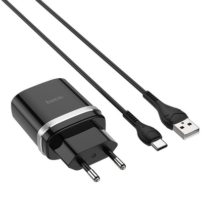 Сетевое зарядное устройство HOCO C12Q 1USB 3.0A QC3.0 Type-C