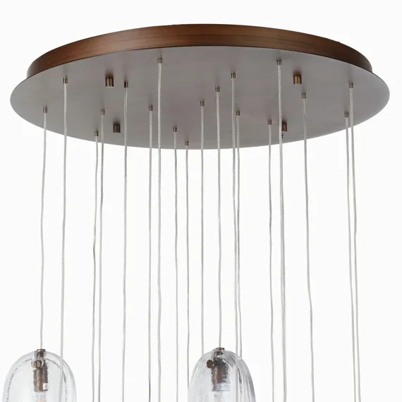 Подвесной светильник Jewel Ø60 см, прозрачный, медный