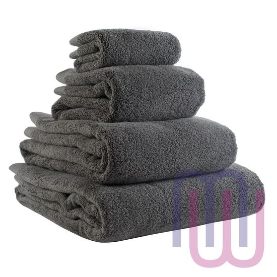 Полотенце для лица темно-серого цвета