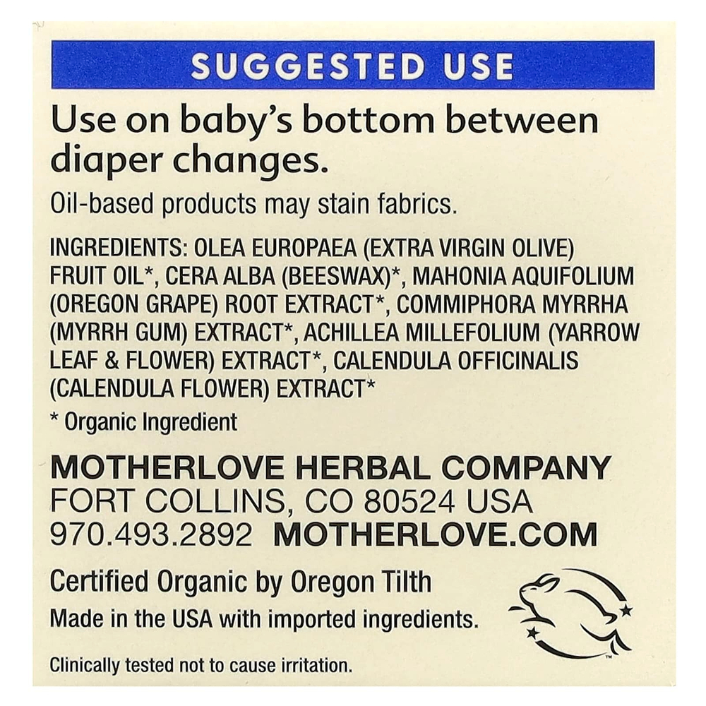 Motherlove, Baby, бальзам для подгузников, 29,5 мл (1 жидк. унц.)
