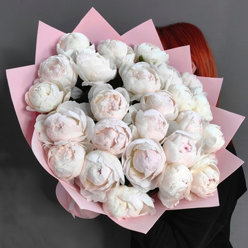 Букет из 25 пионов