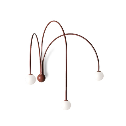 Настенный дизайнерский светильник Spring by Michael Anastassiades (красный)