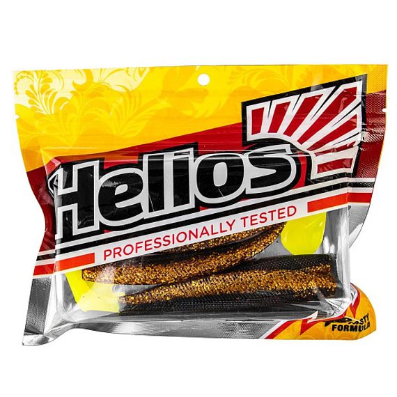 Виброхвост Trofey 5.5&#39;/14см Black Sparkles LT 4шт. (HS-25/1-033) Helios