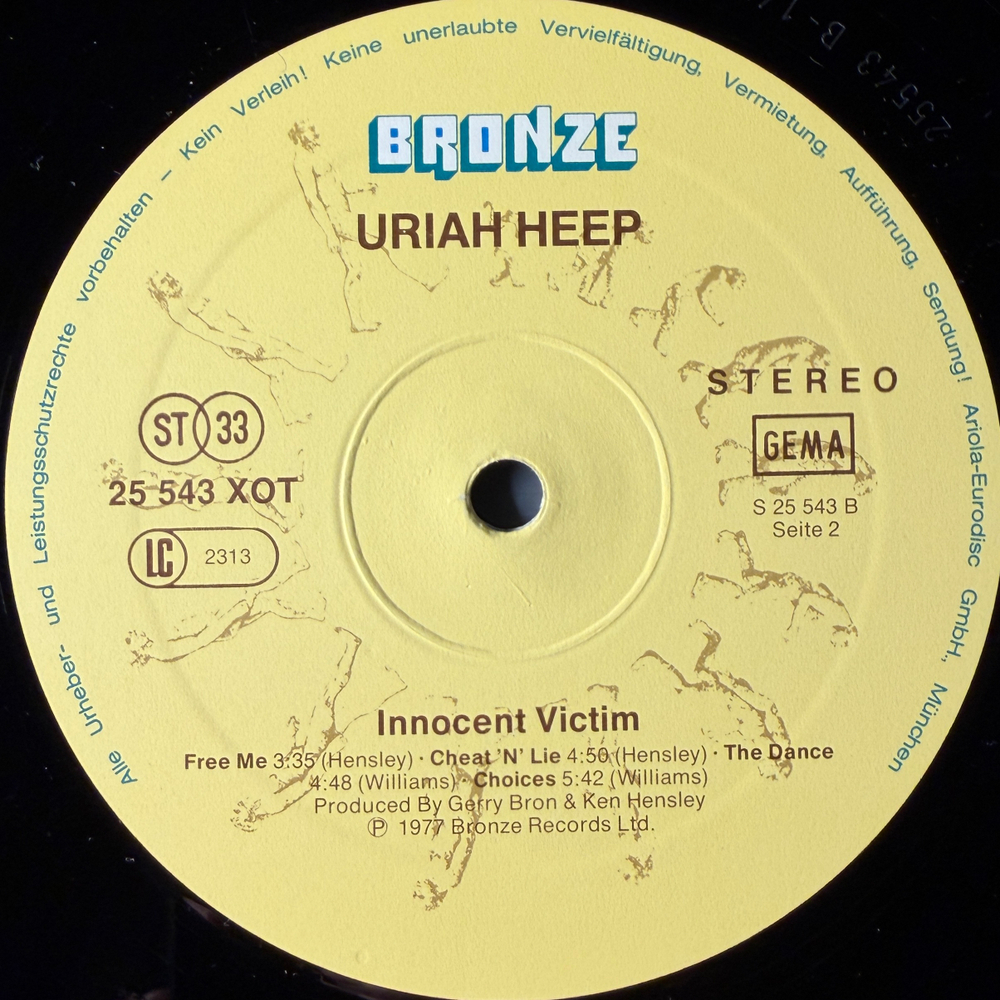 Uriah Heep - Innocent Victim (Германия 1977г.)